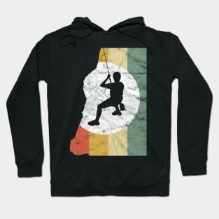 'Vintage Rock Mountain' Cool Climbing Mountain Hoodie